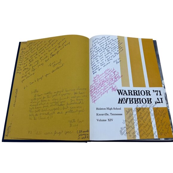 1971 Warrior Yearbook Holston High School Knoxville TN Vintage Ads Signed - Picture 2 of 9